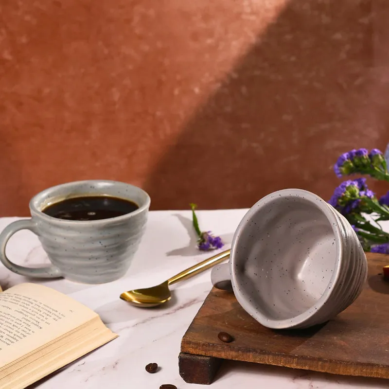 Alessia Ceramic Tea Cup (230 mL)/Grey) media 3