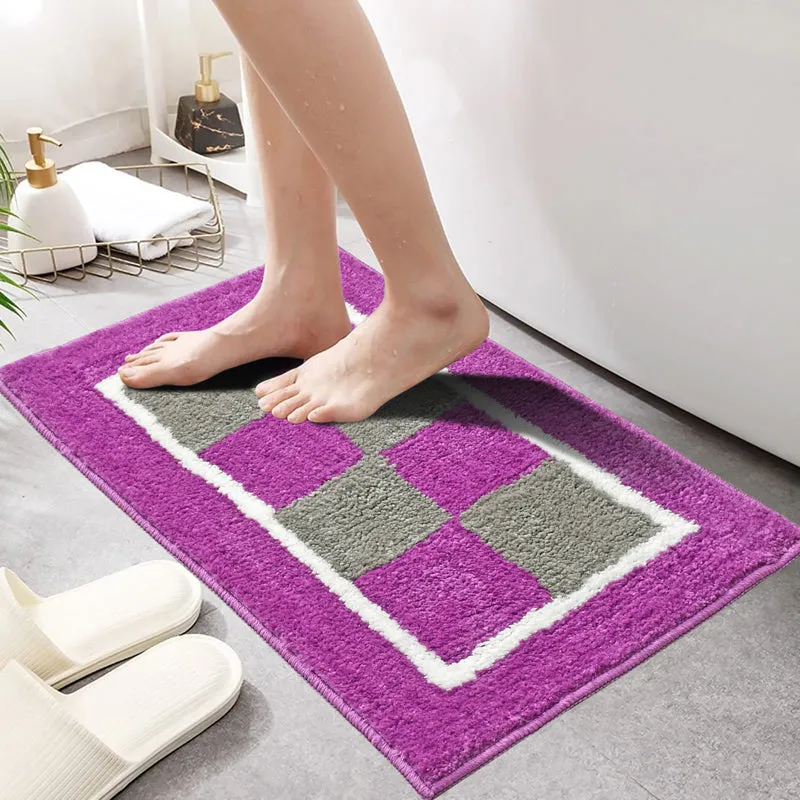 Zerix Cotton Bath Mat - Purple media 3