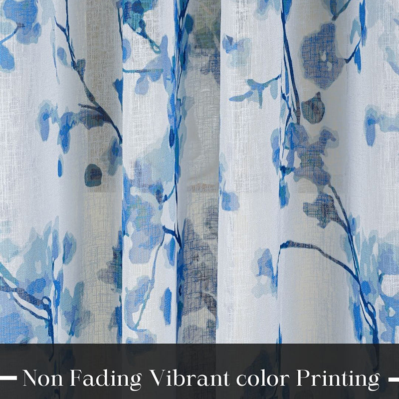 Elaris Linen Texture Sheer Curtain - Set Of Two media 7