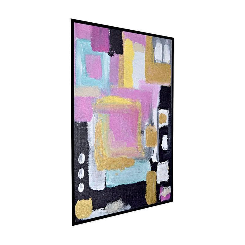 Fusion of Colors Abstract Canvas Painting - Black Frame media 3