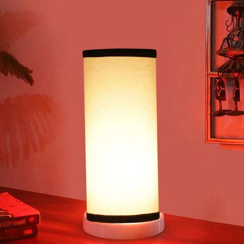 Esto Tower Wooden Table Lamp - White,Black media 2