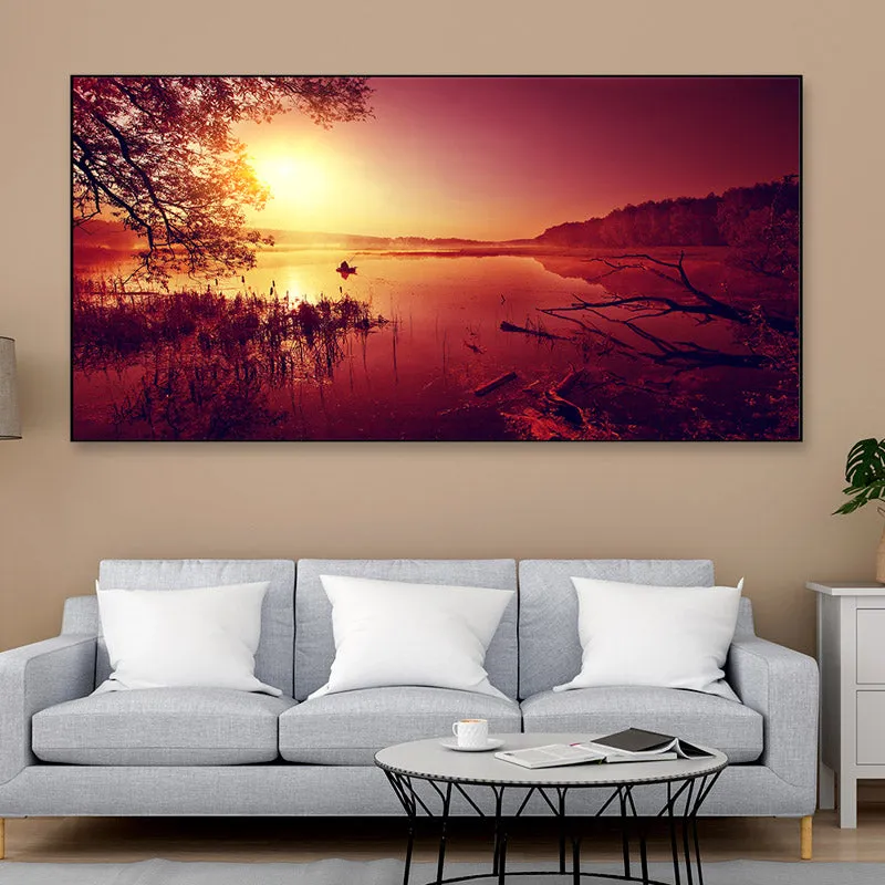 Orange Grace Canvas Wall Painting media 3