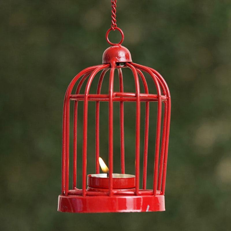 Bird Home Tealight Candle Holder - Red media 3