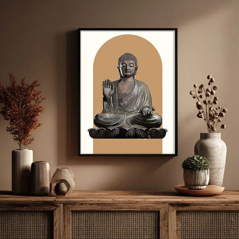 Palm Of Peace Archival Paper Wall Art With Frame media 3