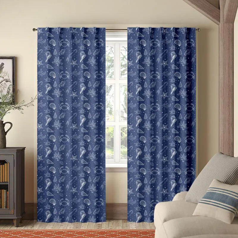 Sea Side Double Pinch Pleat Short Width Curtain media 1