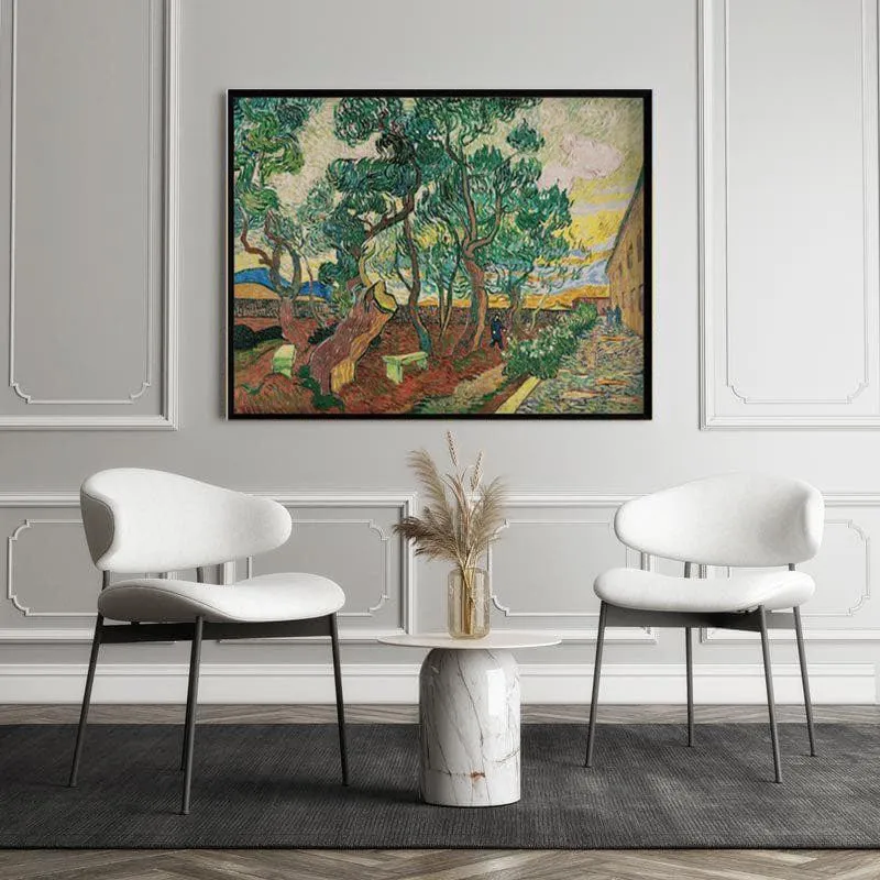 The Garden Of Saint Paul Hospital By Vincent Van Gogh - Black Frame media 5