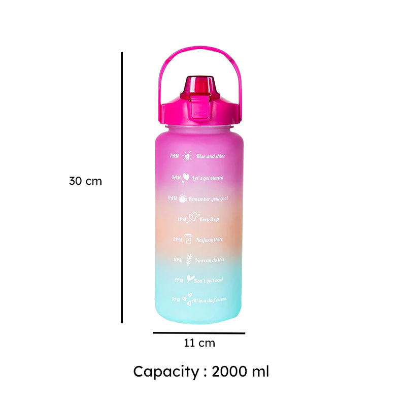 Ombre Sip Water Tumbler (Multicolor) - 2 L media 9