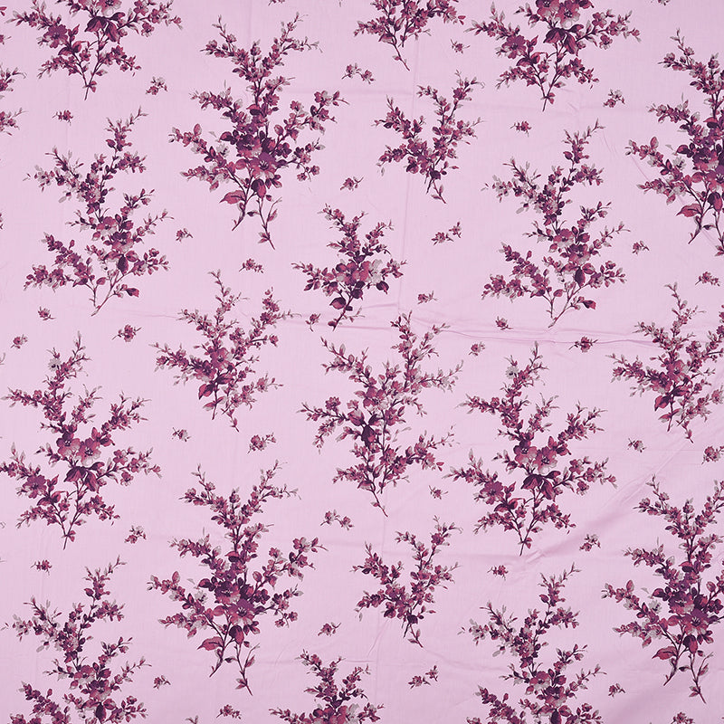 Parul Printed Cotton Bedsheet (Pink) - 300 TC media 8