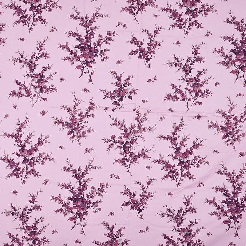 Parul Printed Cotton Bedsheet (Pink) - 300 TC media 8