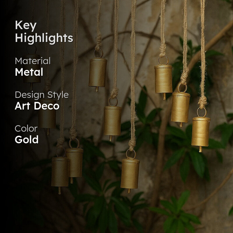 Tria Metal Hangin Bell - Set Of Ten media 2
