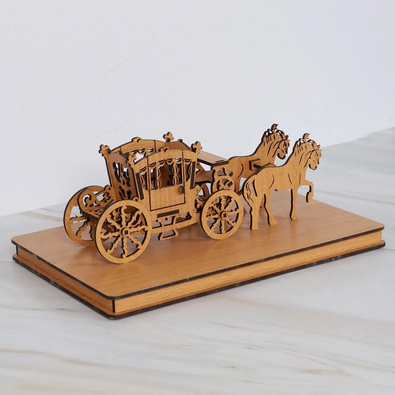 Regal Chariot Showpiece - Light Brown media 4