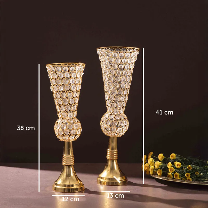 Irellis Bloom Vase (Gold) - Set Of Two media 6