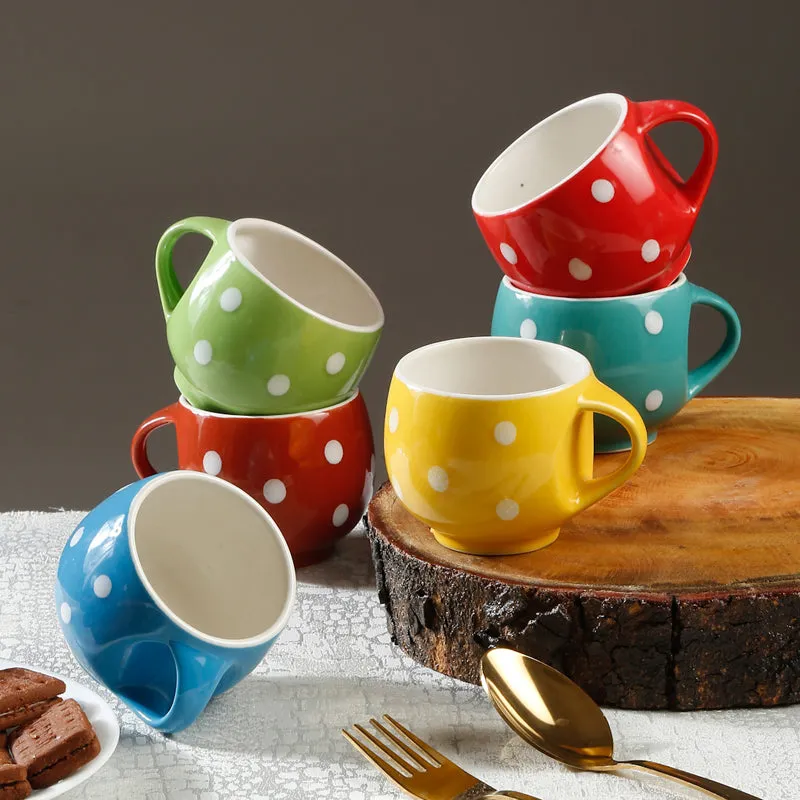 Onyx Ceramic Tea Cup (120 mL Each) - Set Of Six media 1