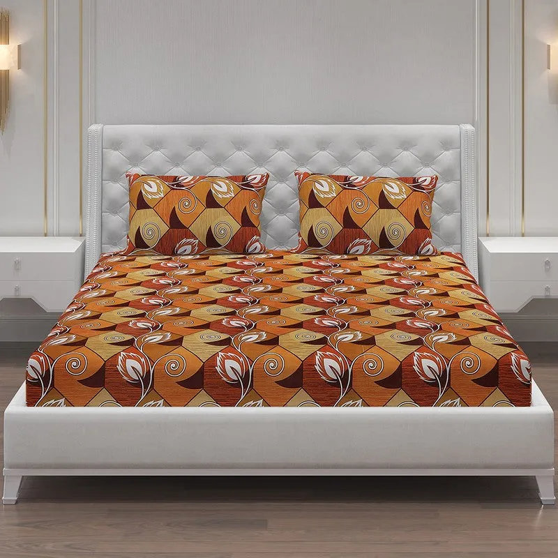 Monte Carlo Flora Grid Bedsheet - 120 GSM media 3