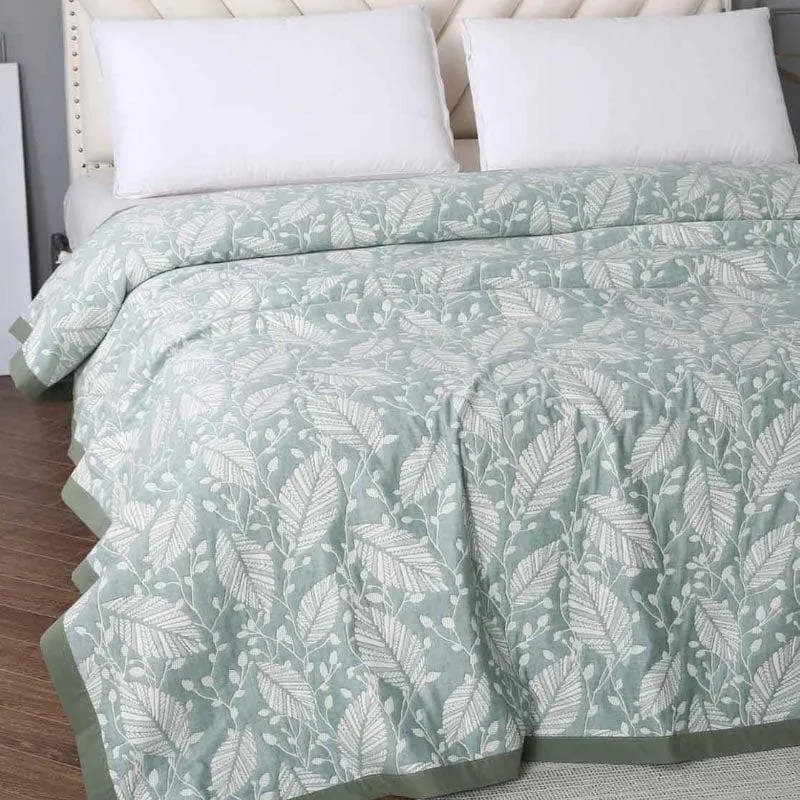 Suki Leafy Cotton Bedcover media 6