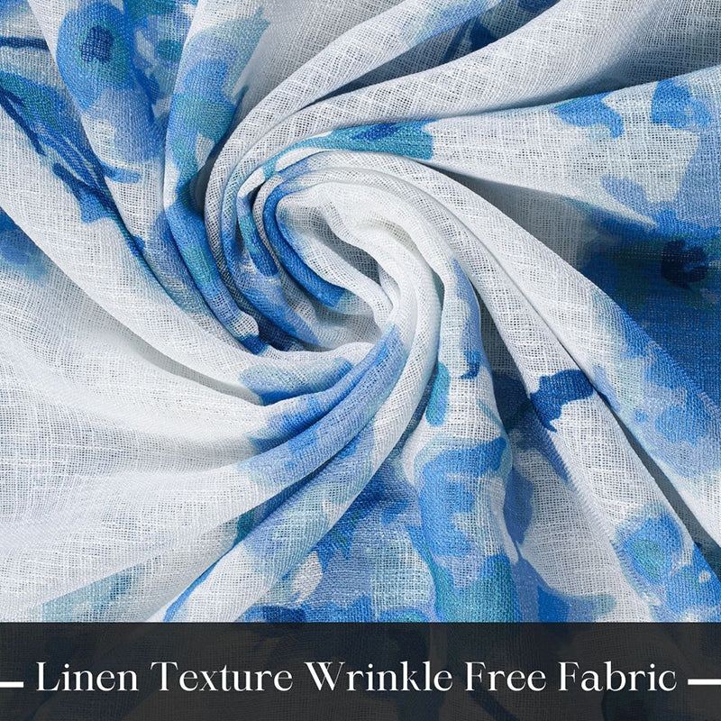 Elaris Linen Texture Sheer Curtain - Set Of Two media 8