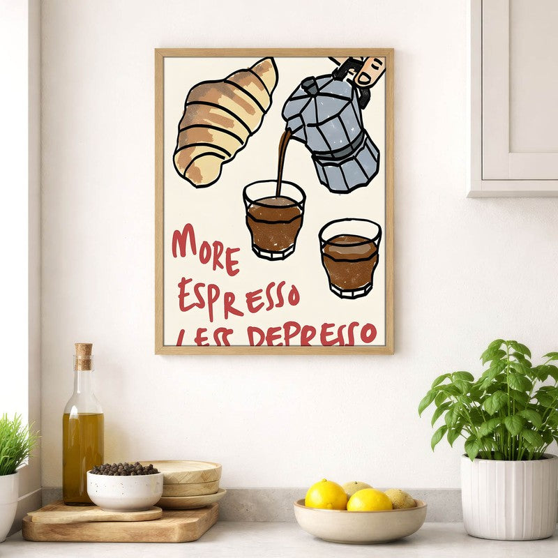 Coffee Craft Archival Canvas Wall Art - Brown media 4