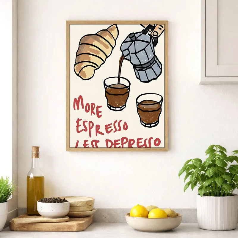 Coffee Craft Archival Canvas Wall Art - Brown media 4