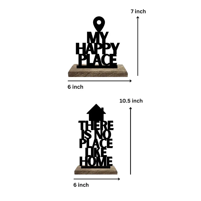 Homely Happiness Typography Showpiece - Set Of Two media 7