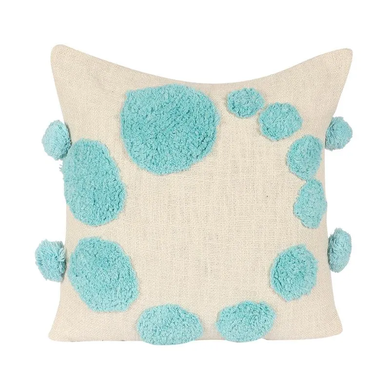 Bubble Bloom Tufted Cushion Cover - Blue media 3