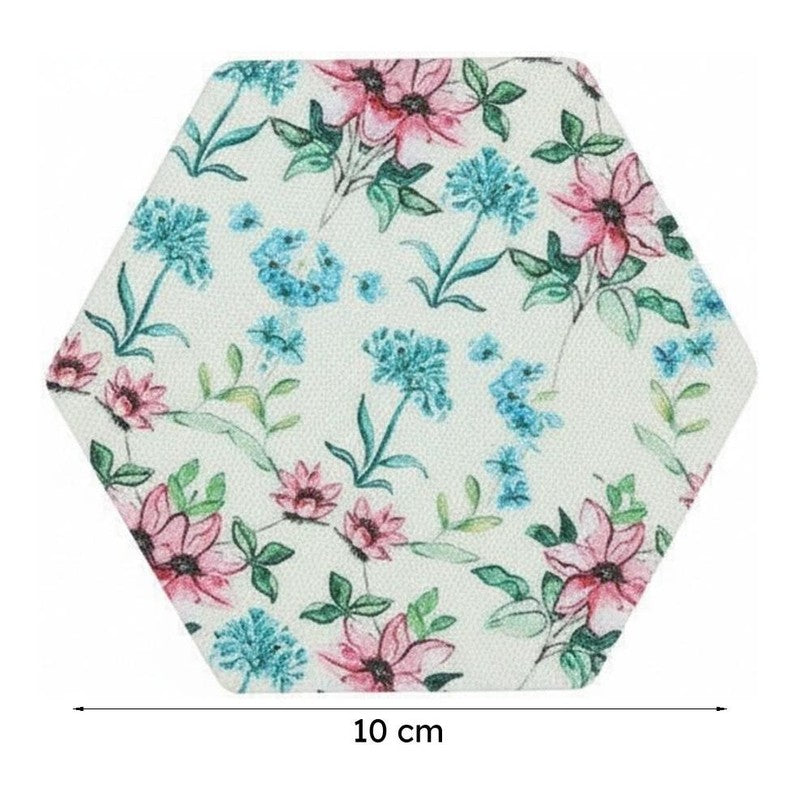 Elif Octa Canvas Coaster - Set Of Two media 6