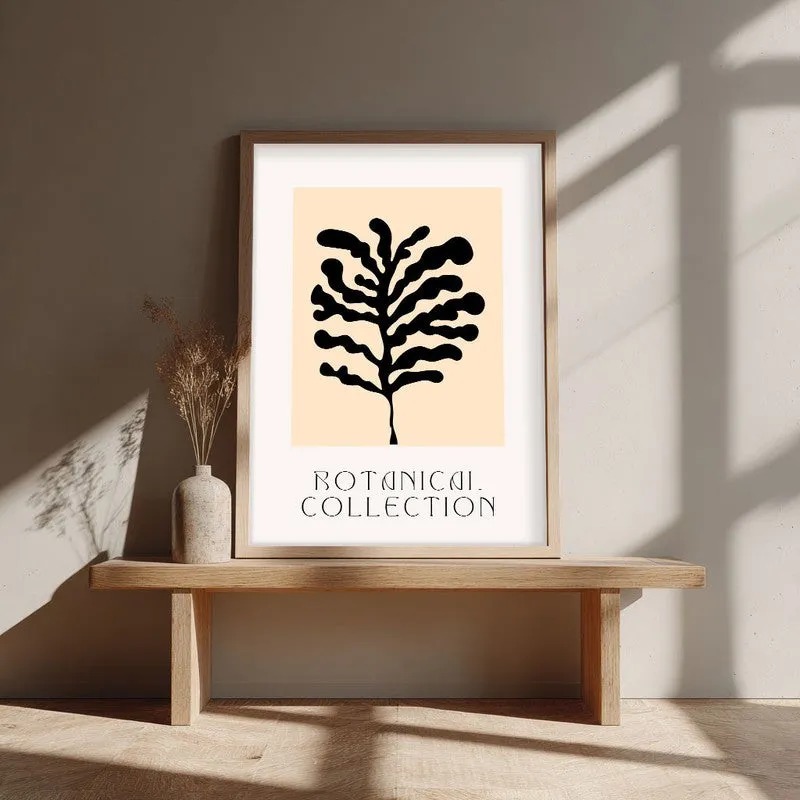Wild Frond Canvas Wall Painting With Brown Frame media 4