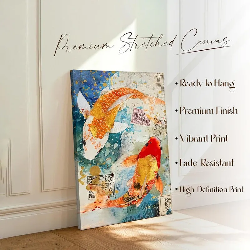 Koi Reverie Wall Art Without Frame media 4