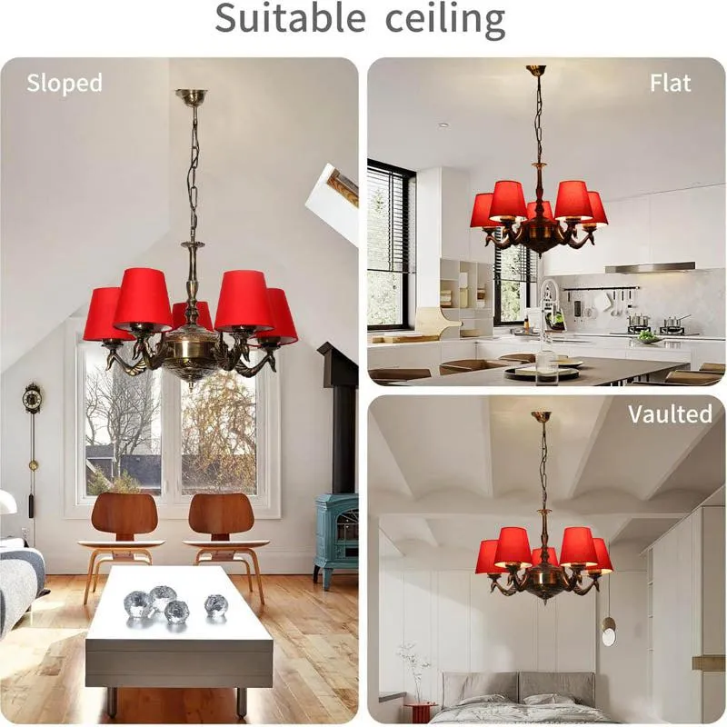 Devilish Conical Golden Antique Ceiling Lamp media 5