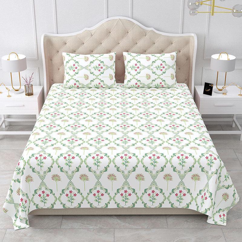 Tropical Jardin Ethnic Cotton Bedsheet - 180 TC media 4