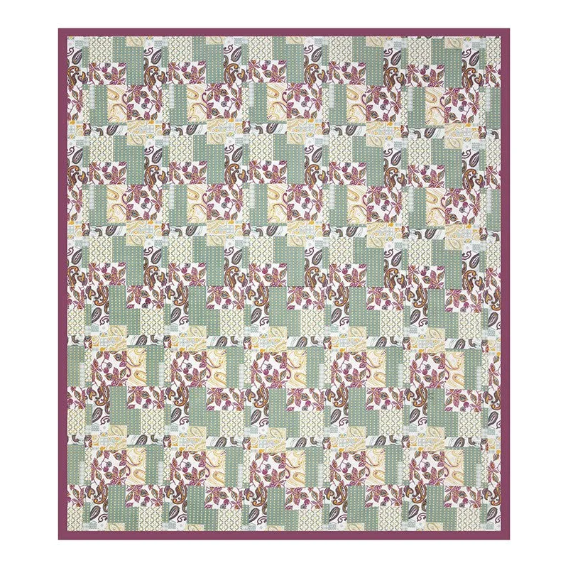 Ethnic Nest Cotton Bedsheet (Beige,Green) - 120 TC media 5