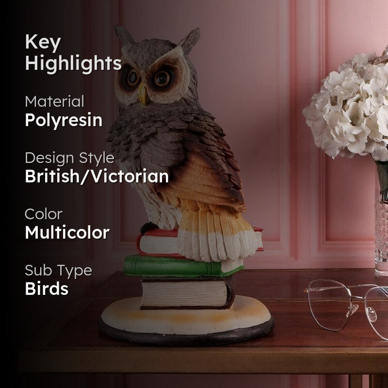 Nocturna Nest Owl Polyresin Showpiece media 2