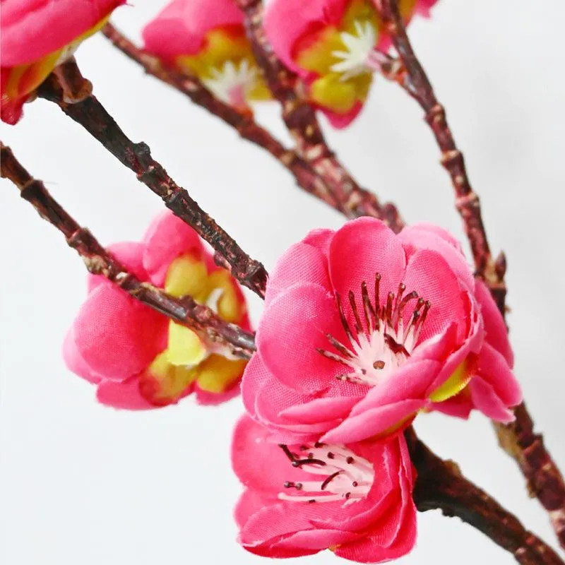 Artificial Plum Blossom Flower Stick media 4