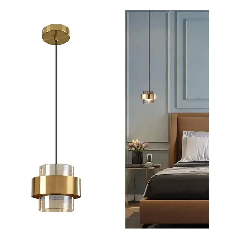 Golden Capsule Glass Ceiling Lamp media 6