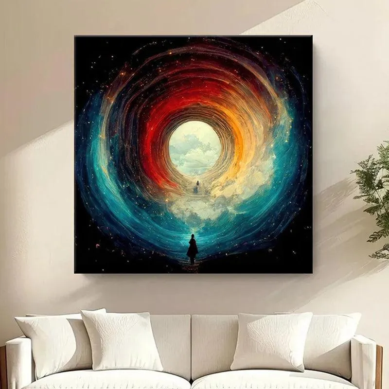 Other-Worldly Tunnel Poly Canvas Wall Painting media 1