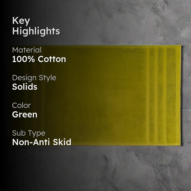 Micro Cotton Comfort Step Soild Bathmat - Green media 2