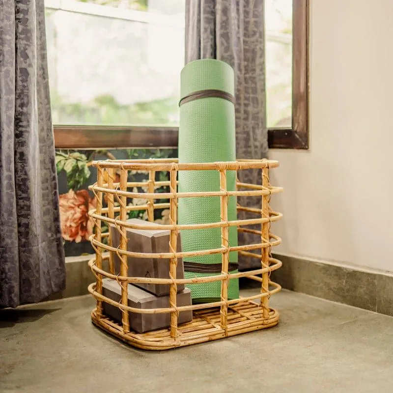Raleigh Wicker Rattan Storage Basket media 1