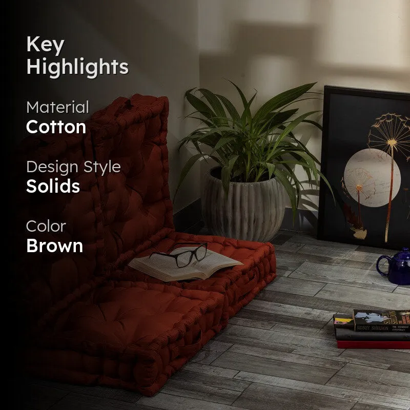 Marlon Floor Cushion (Terracotta Brown) - Set Of Four media 2