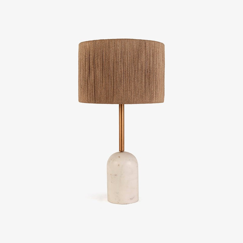 Orange Tree Cusp Sisal Mild Steel Table Lamp - White,Beige media 3