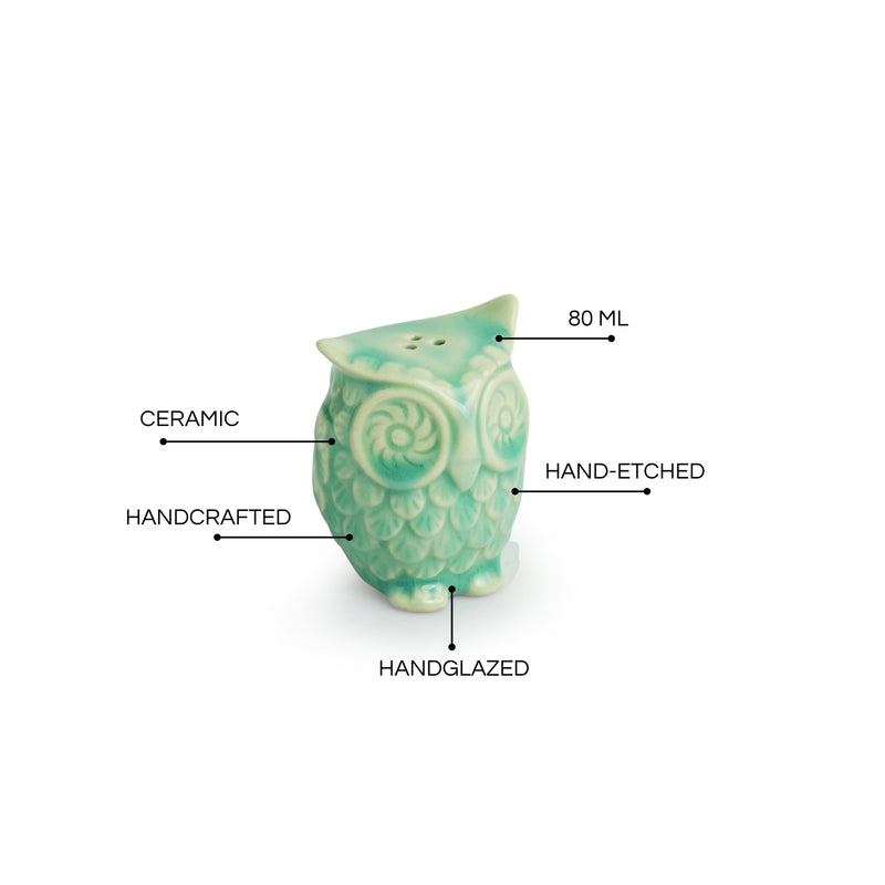 Oceano Handcrafted Owl  Salt & Pepper Shaker - Set Of Two media 8