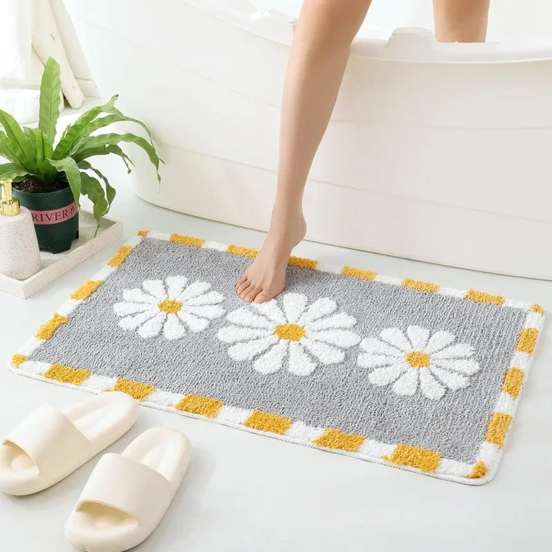 Pewter Blossom Meadow Calm Bathmat media 5