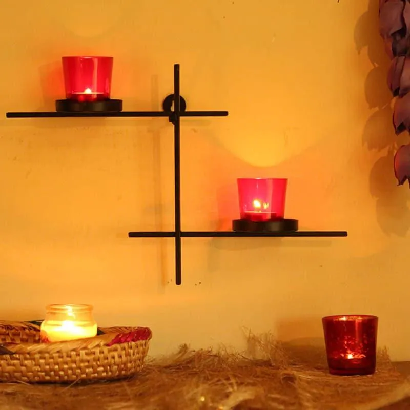 Luminaire Votive Duo (Red) - Set Of Two media 1
