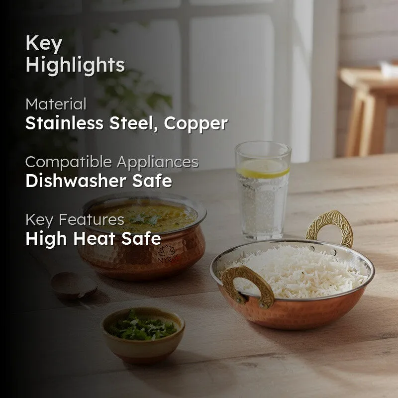 Igniva Stainless Steel Kadai with Balti - Two Piece Set media 2
