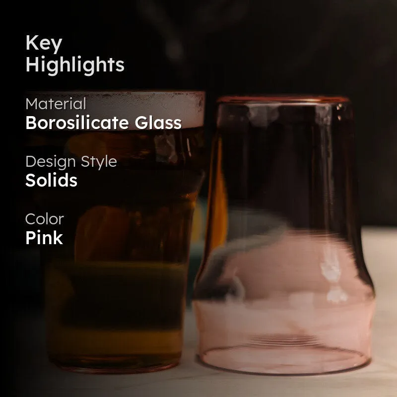 Golden Vintage Pint Drinking Glass(290 mL) - Set Of Two media 2