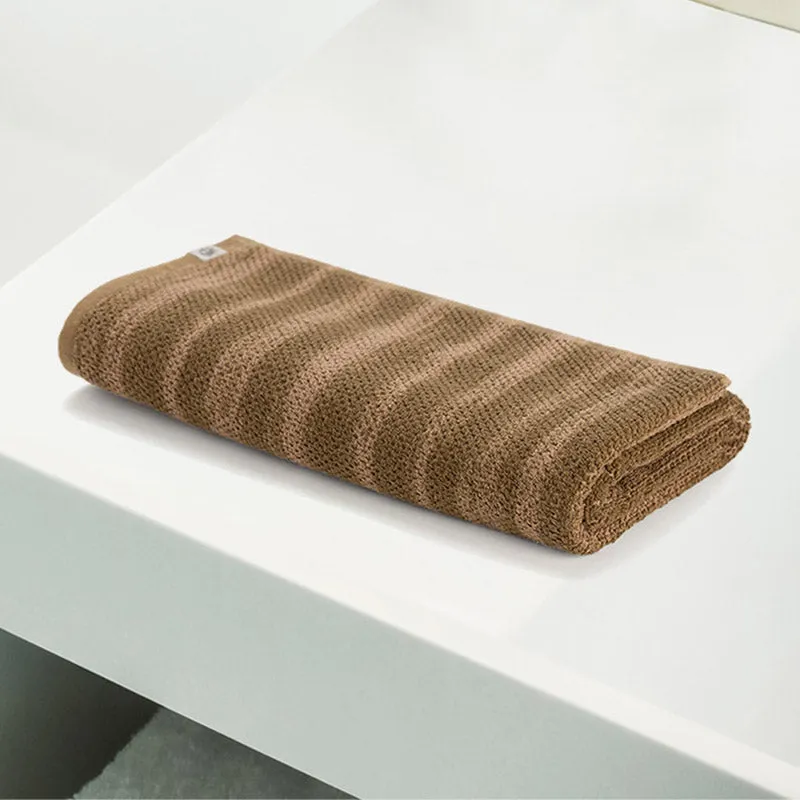 Sunscreen Terry Cotton Bath Towel - Brown media 3