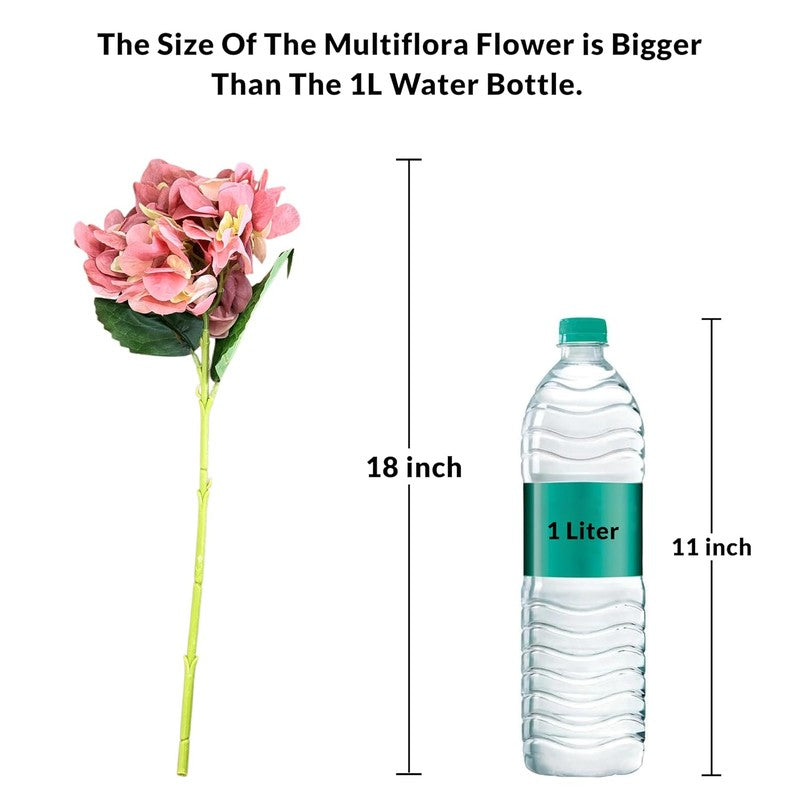 Hydrangia Silk Artificial Flower - Pink media 10