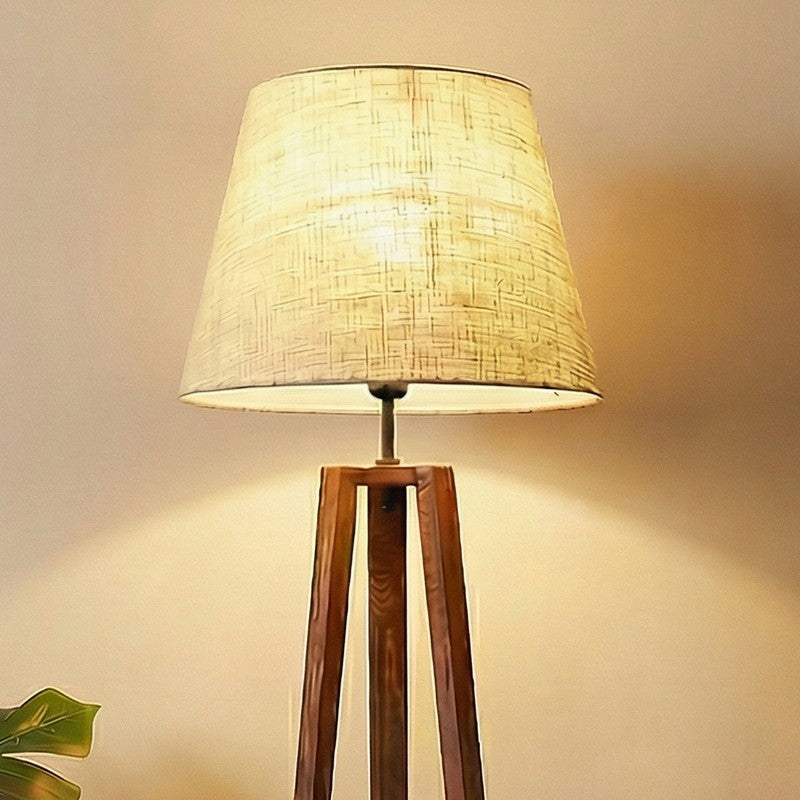 Kaisen Shelf Tripod Wooden Floor Lamp media 4