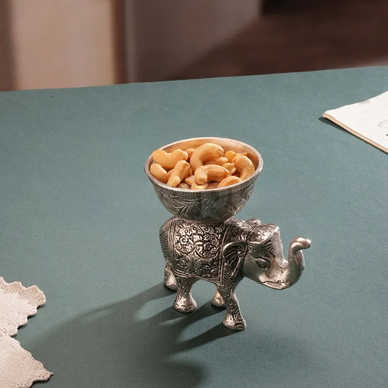 Ornate Haathi Accent Bowl media 3