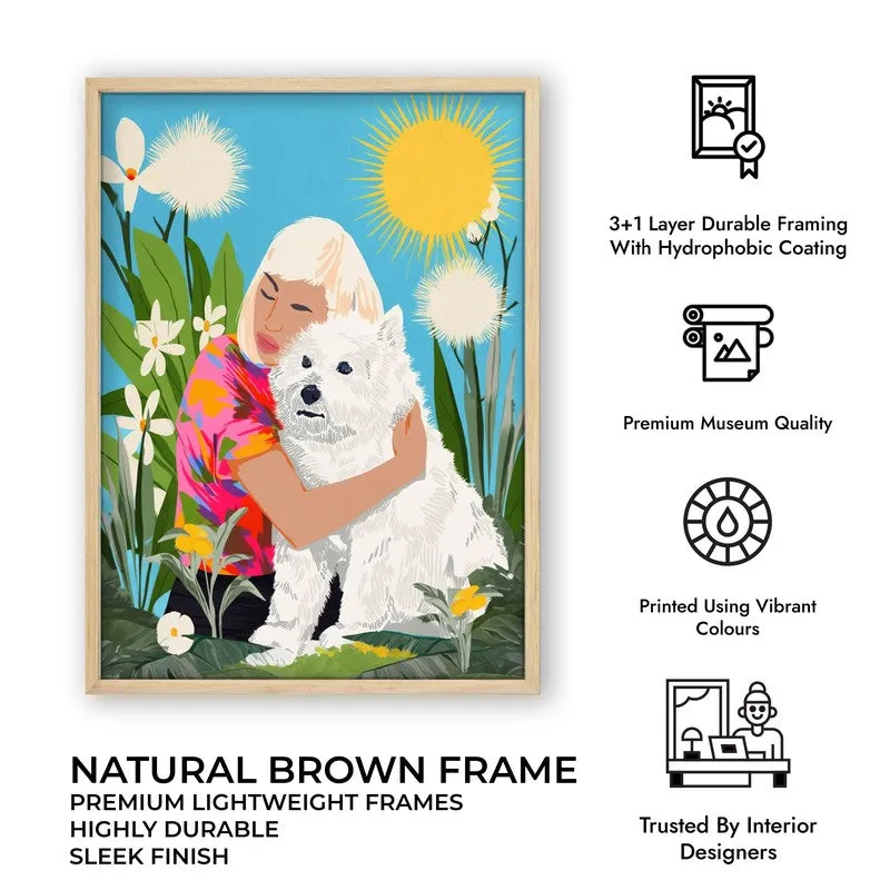 Bloomelle Canvas Wall Painting With Brown Frame media 10