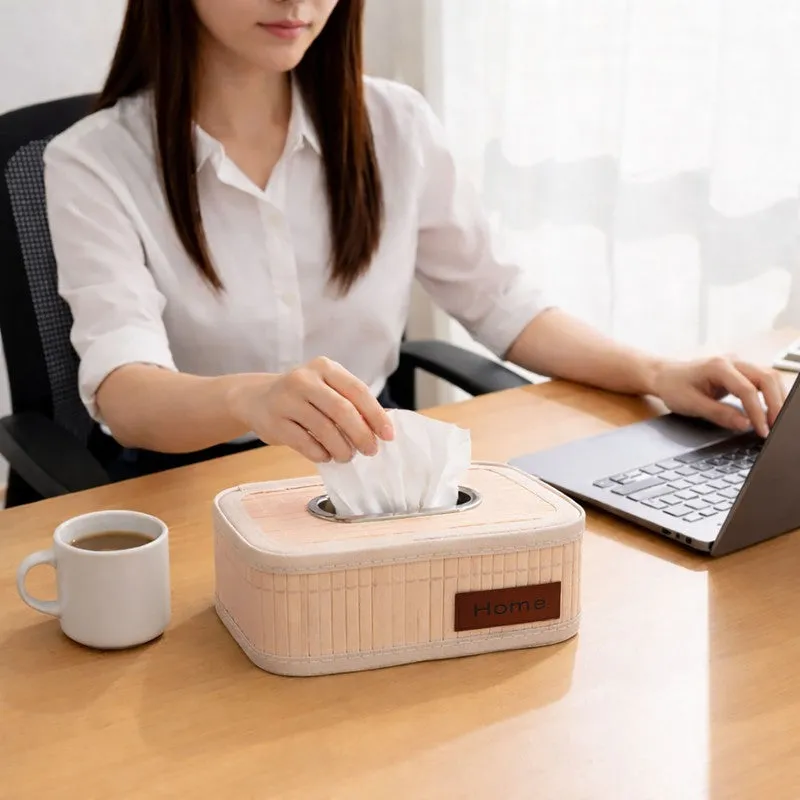 EcoNest Bamboo Tissue Holder - Ivory media 8
