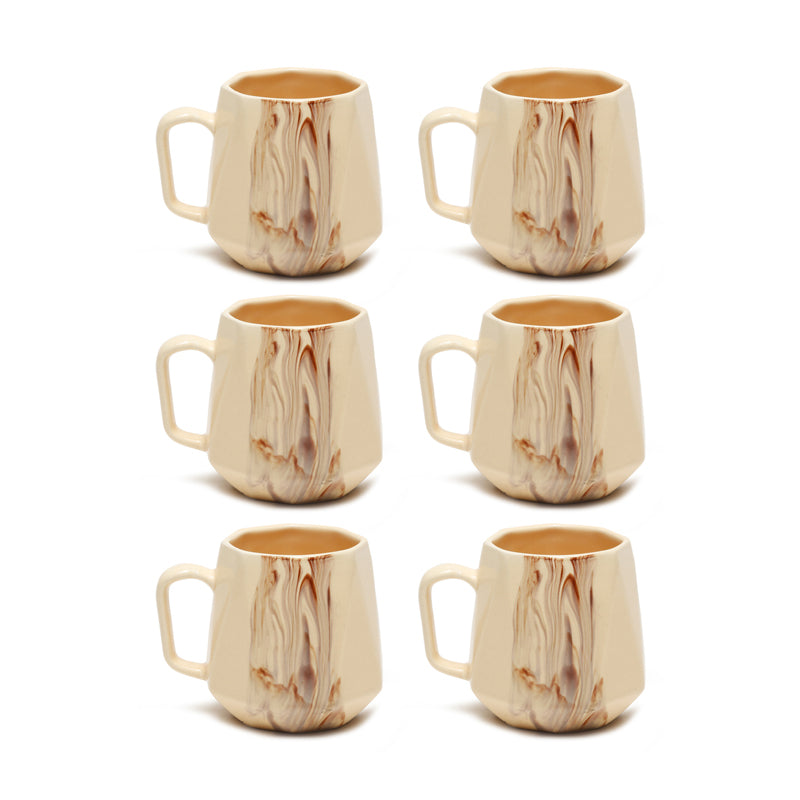 Moss Ceramic Tea Cup (150 mL Each) - Set Of Six media 3